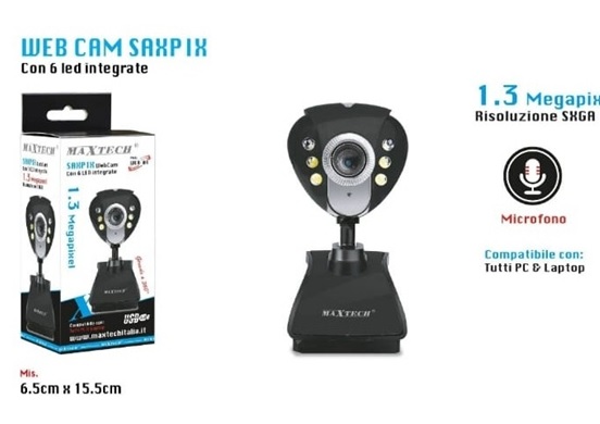 Web cam 1.3 Megapixel con 6 LED IR
